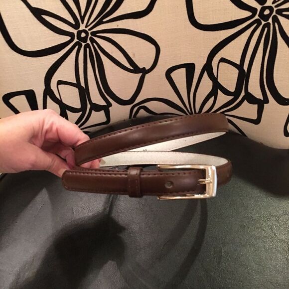 GENUINE LEATHER Brown Belt .75” width - Picture 1 of 8